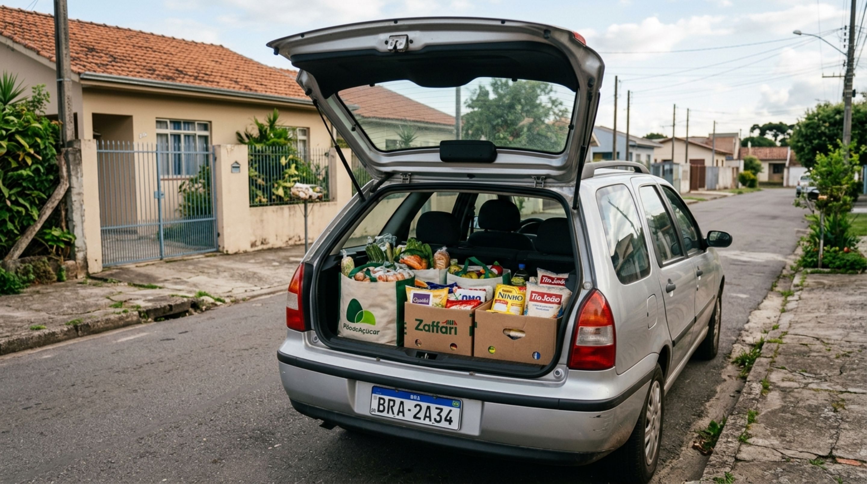 Motoristas que levam compras no veículo precisam ficar atent