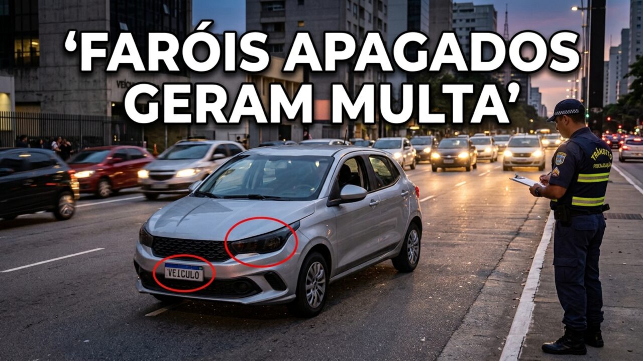 Motorista é autuado por usar iluminação inadequada e descobre na prática o que determina o art. 250 do CTB