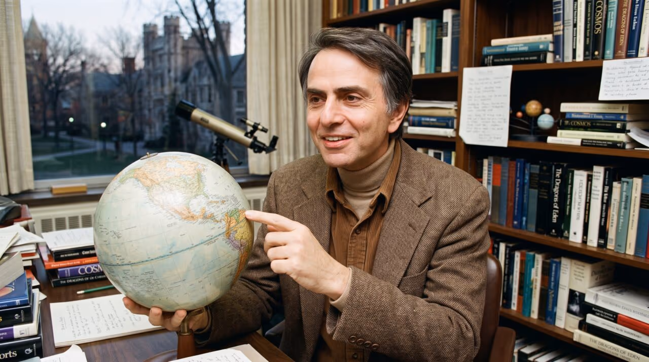A reflexão de Carl Sagan, astrônomo e divulgador científico, sobre o nosso lugar no universo: “Em algum lugar, algo incrível está esperando para ser conhecido”