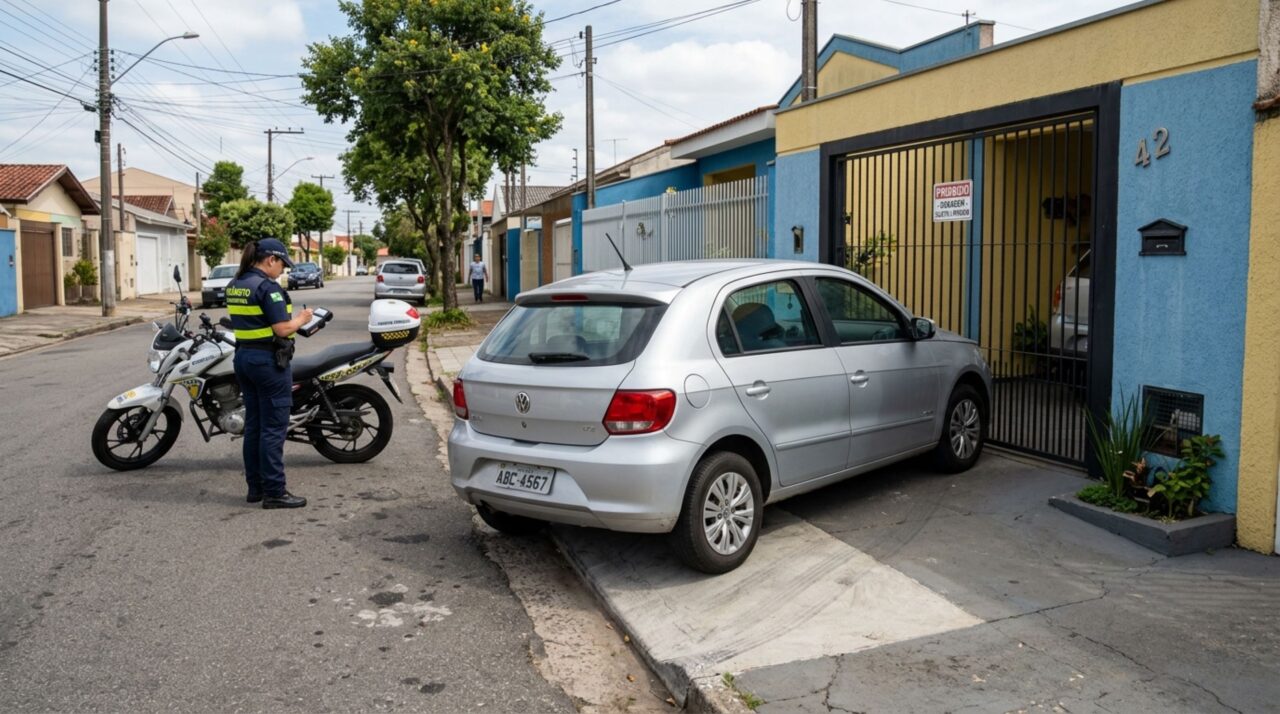 Motorista pode ser multado ao estacionar na porta de casa nestas situações