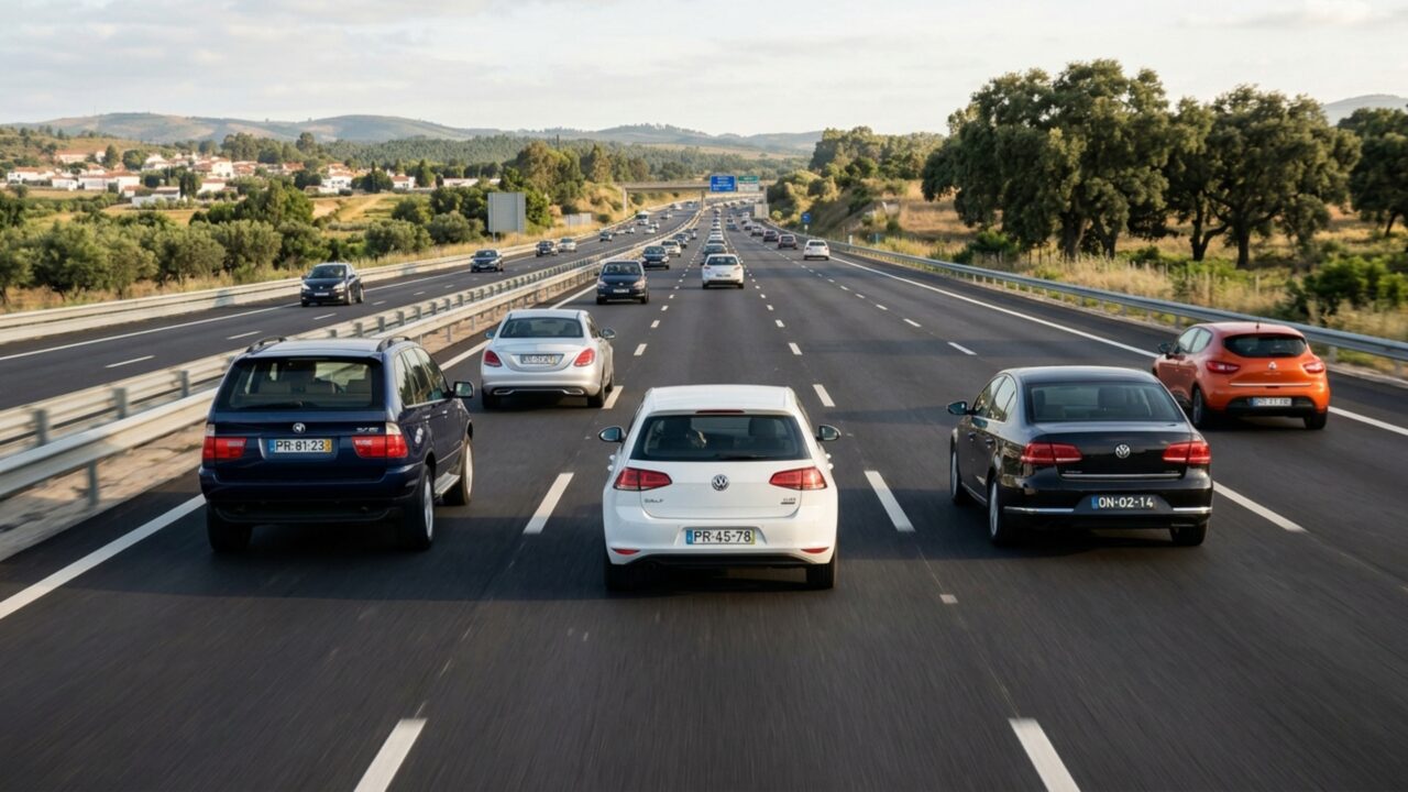 Motoristas que insistem na faixa do meio podem acabar recebendo multa na autoestrada