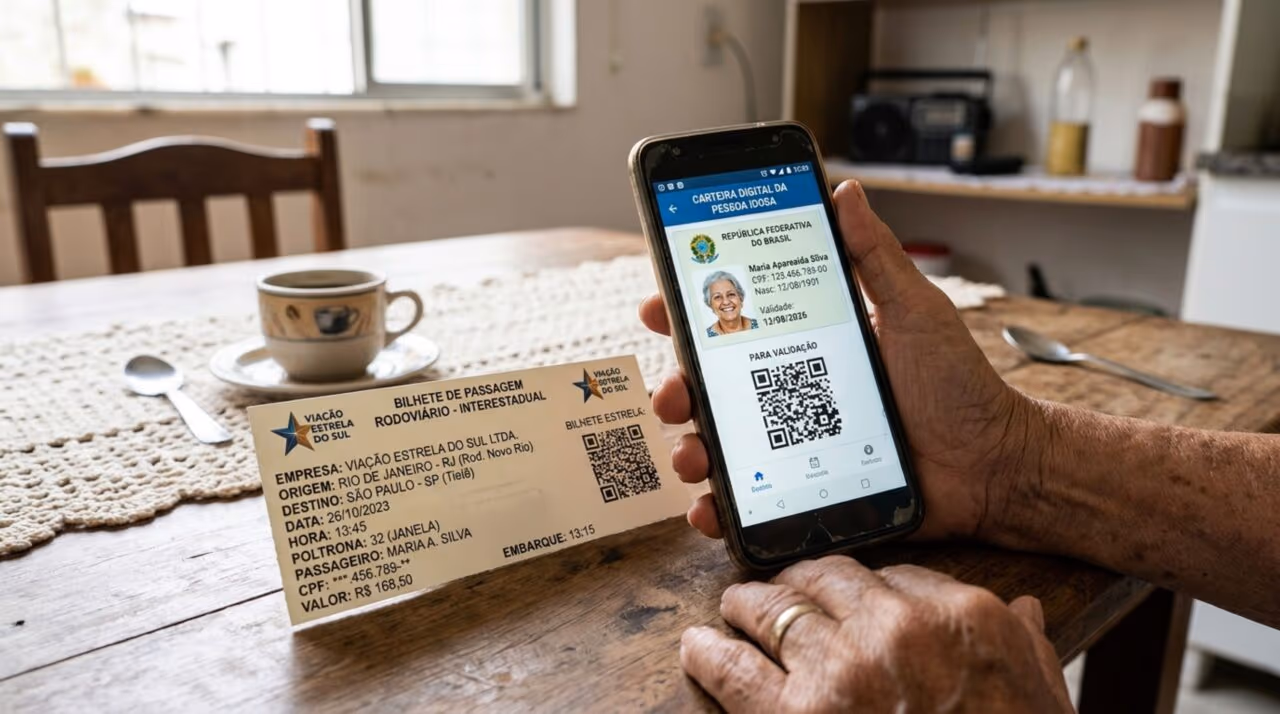 Idosos com 60 anos ou mais já podem emitir documento com gratuidade e descontos em viagens