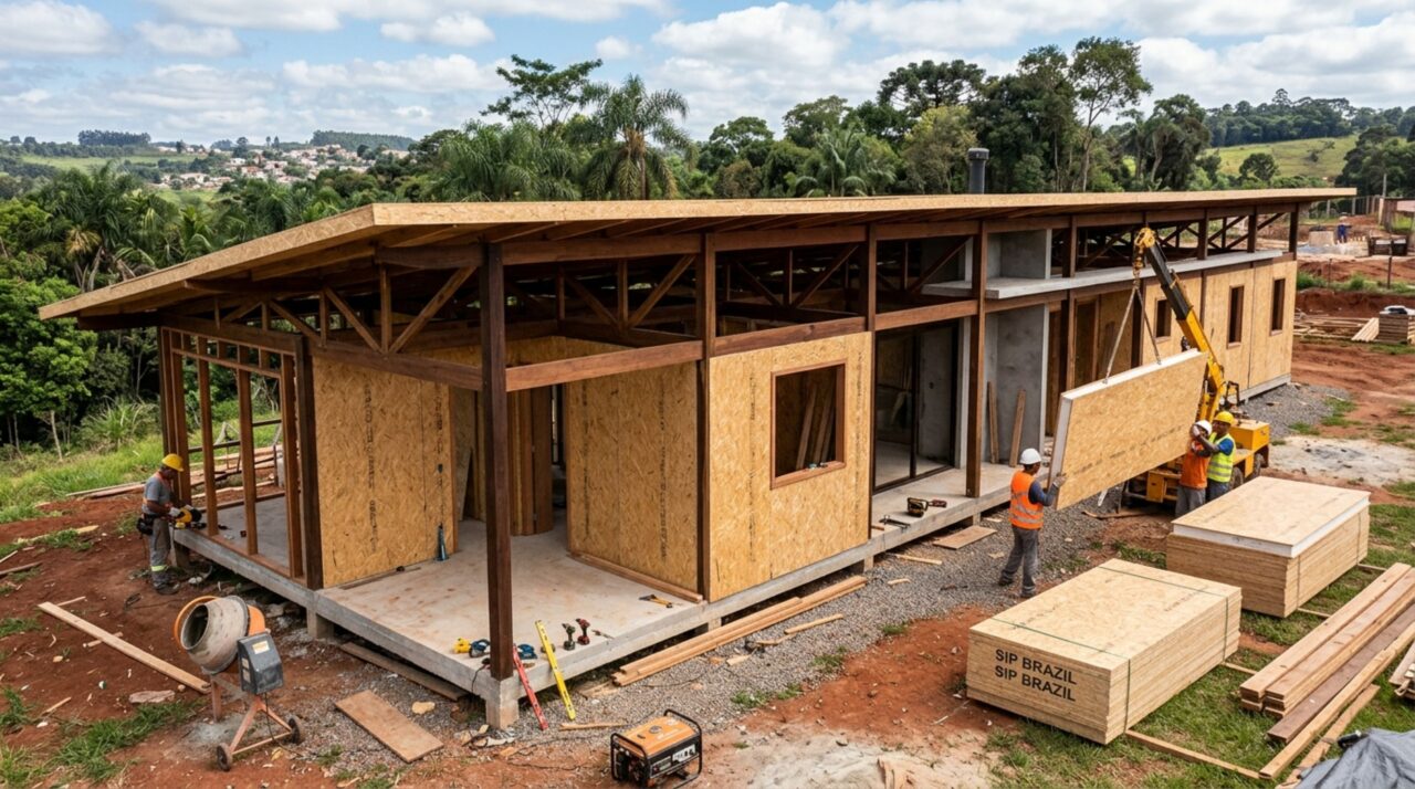 Casa construída em uma semana, sem cimento, promete economizar energia e dar adeus à alvenaria padrão