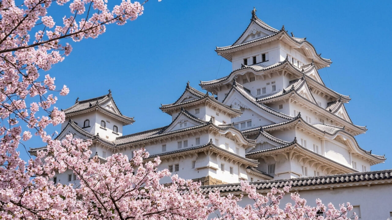 Erguida por Ikeda Terumasa em 1609 com uma estrutura de madeira de 83 edifícios brancos, a icônica fortaleza japonesa é um Patrimônio da Humanidade 