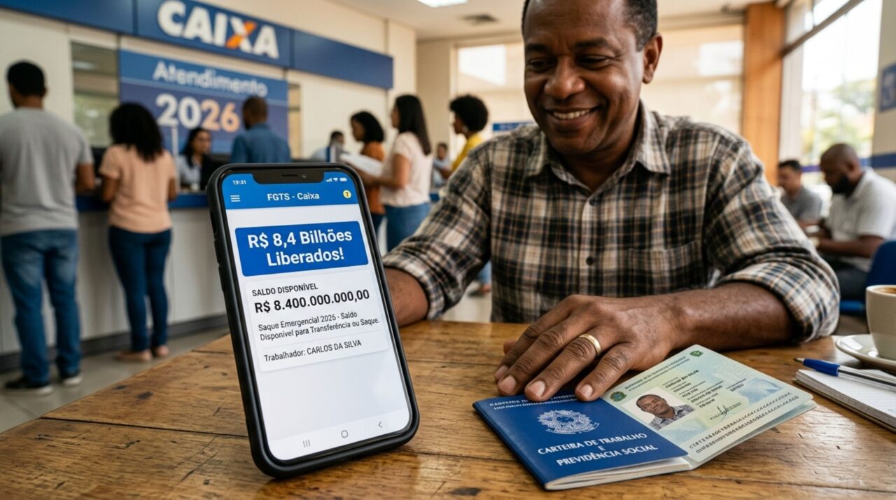 FGTS libera até R$ 8,4 bilhões e milhões de trabalhadores podem sacar em 2026
