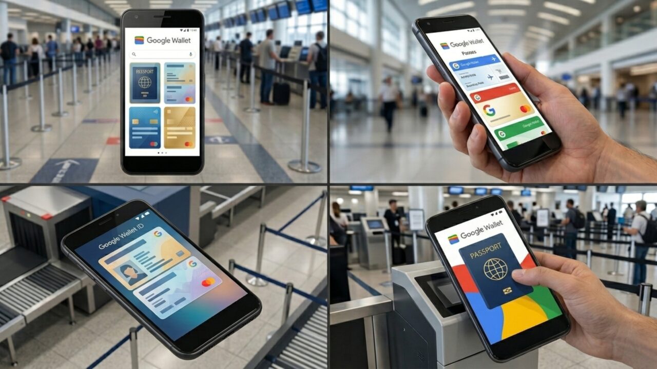 Como carregar o passaporte no Google Wallet e passar pela segurança do aeroporto