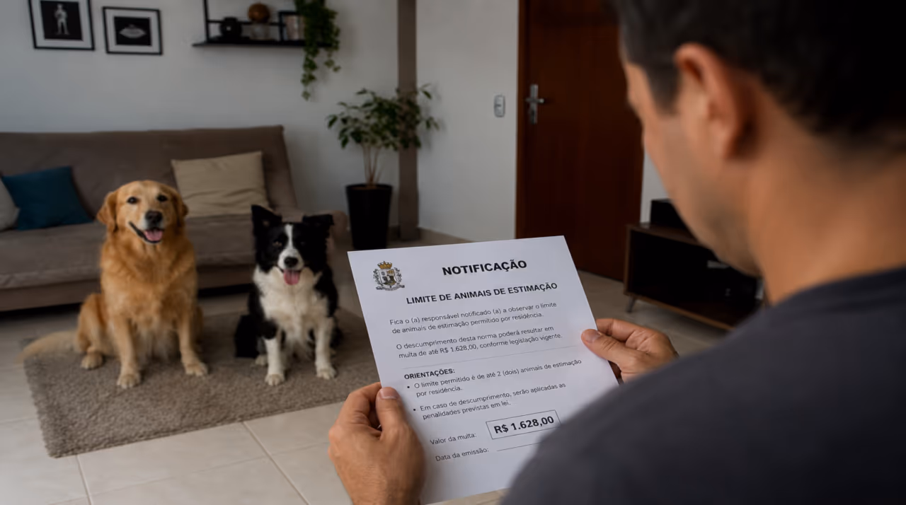Multas de até R$ 1.628 para quem tem mais de 2 animais de estimação se descumprir nova regra