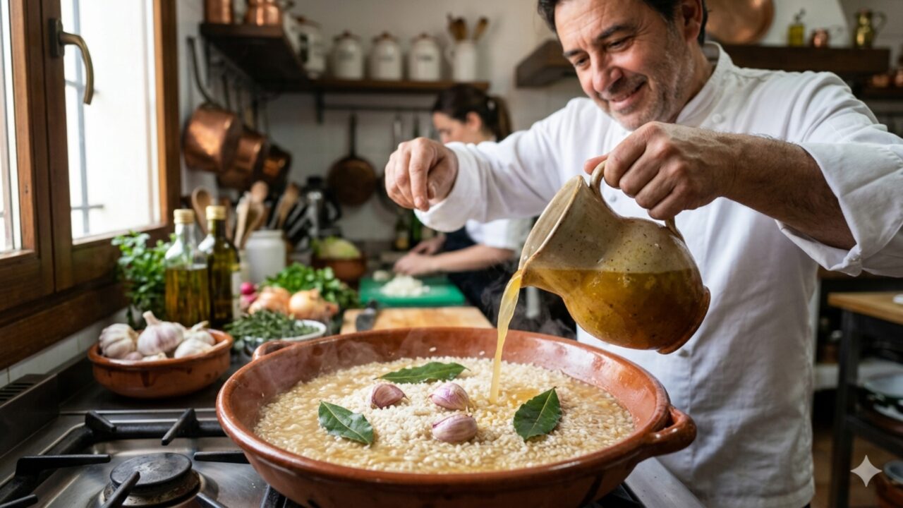 Chefs espanhóis revelam: “O arroz branco não é feito com água, mas com 3 dentes de alho, 2 folhas de louro e um bom caldo caseiro”