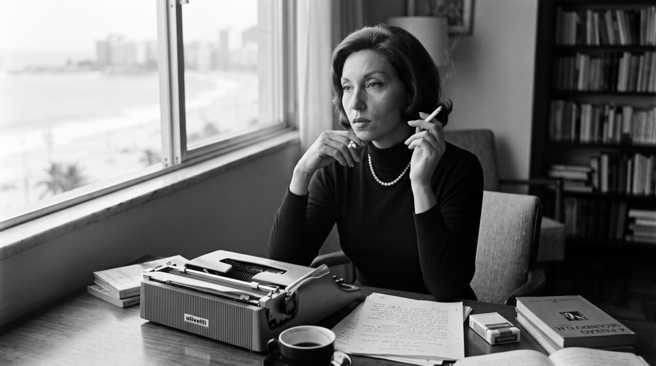 A frase marcante da escritora brasileira Clarice Lispector sobre entrega e descoberta.