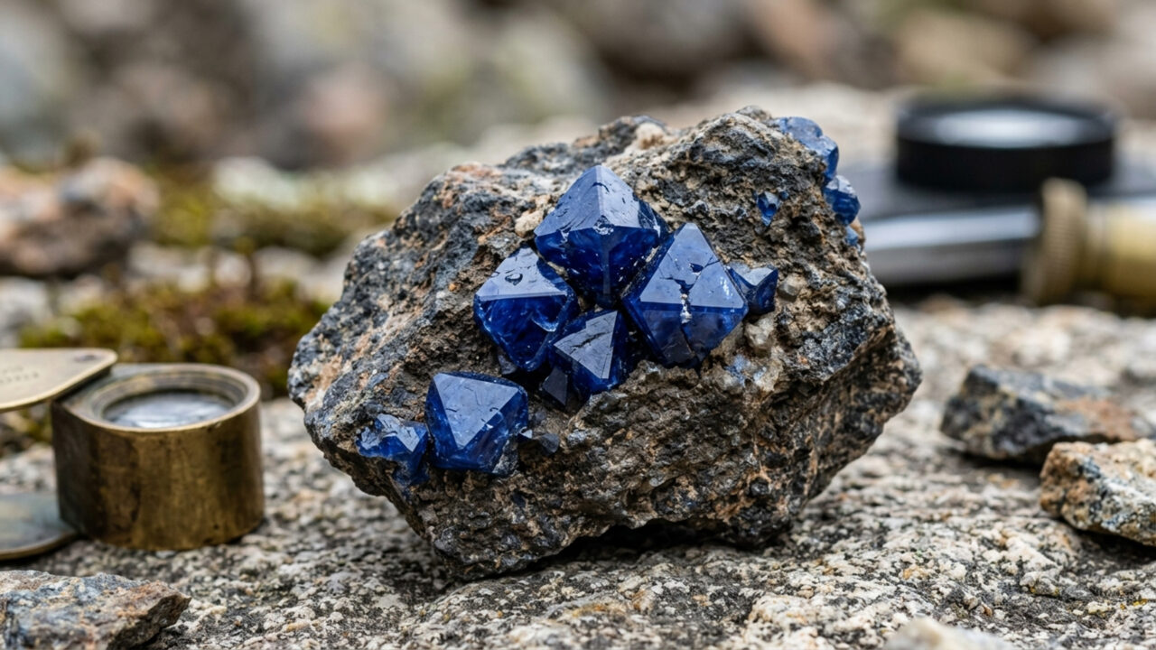 Exibindo uma tonalidade azul-cobalto de extrema vivacidade e brilho vítreo, este raro espinélio vietnamita chega a valer US$ 20.000 por quilate