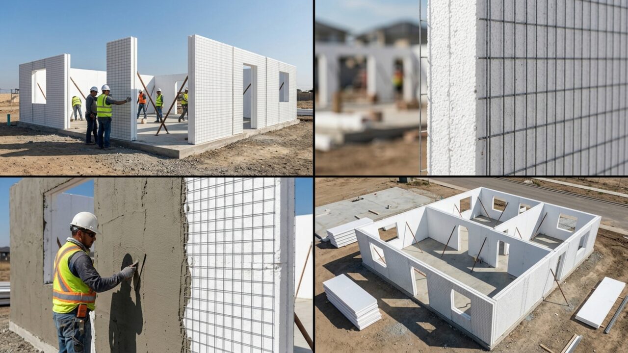 Adeus aos tijolos: como o método de construção com isopor está levantando casas resistentes de 95m² em apenas 5 dias