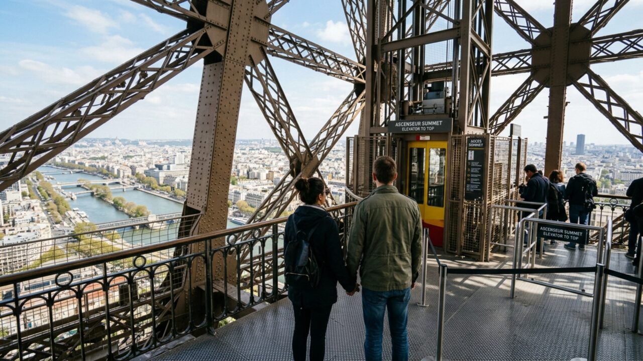 Quanto custa subir até o topo da Torre Eiffel sem pegar o caminho mais barato?
