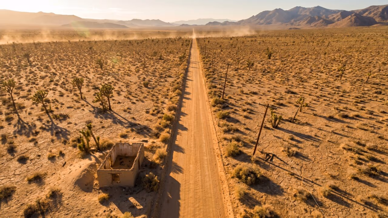 80 km em linha reta que ninguém sabe quem construiu: o enigma da estrada perdida no deserto americano