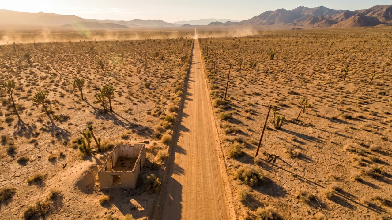 80 km em linha reta que ninguém sabe quem construiu: o enigma da estrada perdida no deserto americano