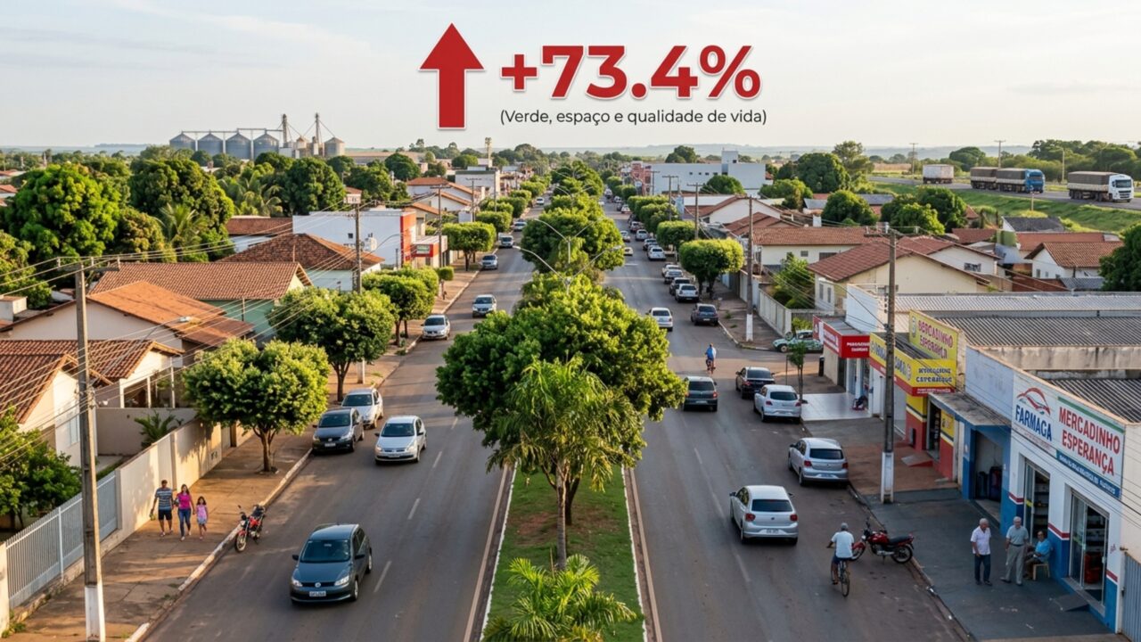 Uma cidade no meio do nada que cresceu 73,4% e atrai novos moradores todos os dias
