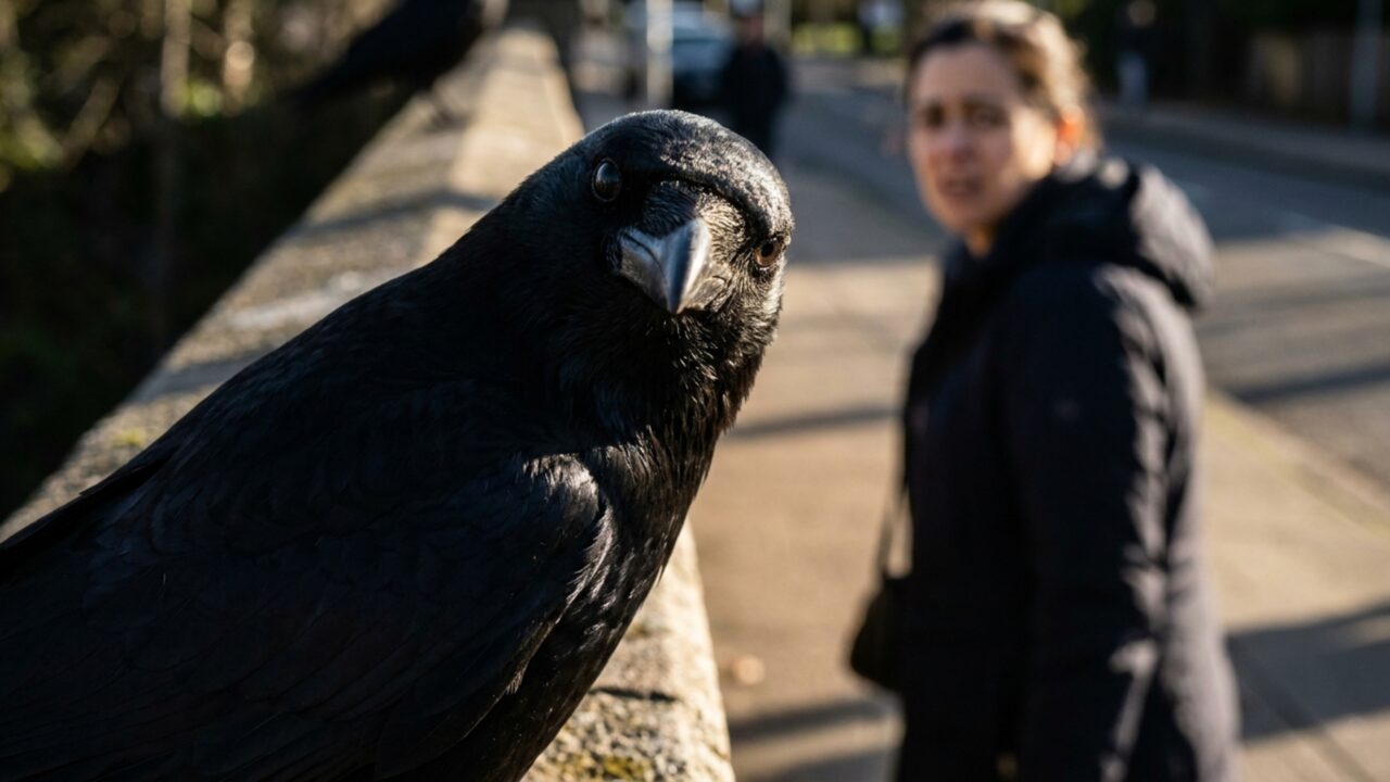 Corvos possuem uma memória fotográfica impressionante e não perdoam o rosto de quem os ameaçou