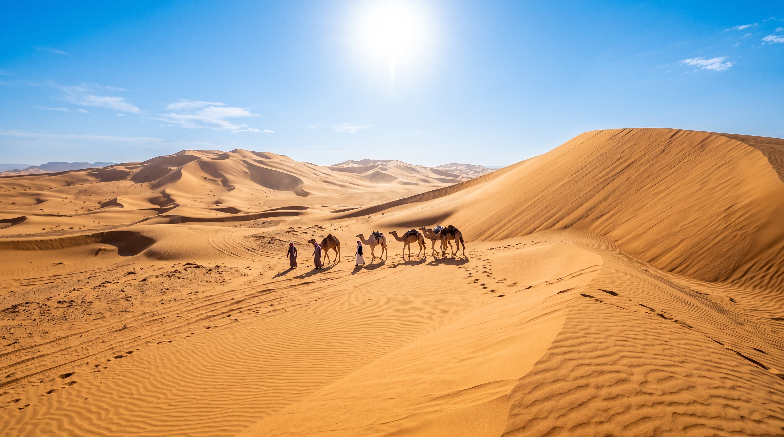 A importação de areia pela Arábia Saudita para a produção de concreto.