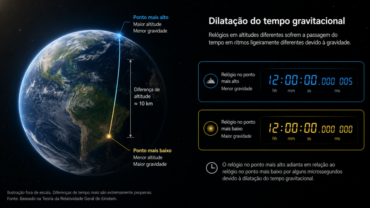 O relógio mais preciso do mundo mediu algo absurdo acontecendo entre sua cabeça e seus pés