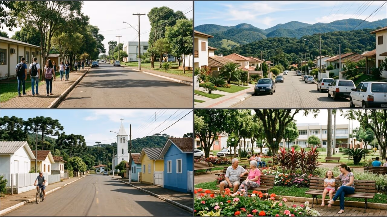 Longe das capitais badaladas: as 3 cidades brasileiras com qualidade de vida premiada que quase ninguém coloca na lista