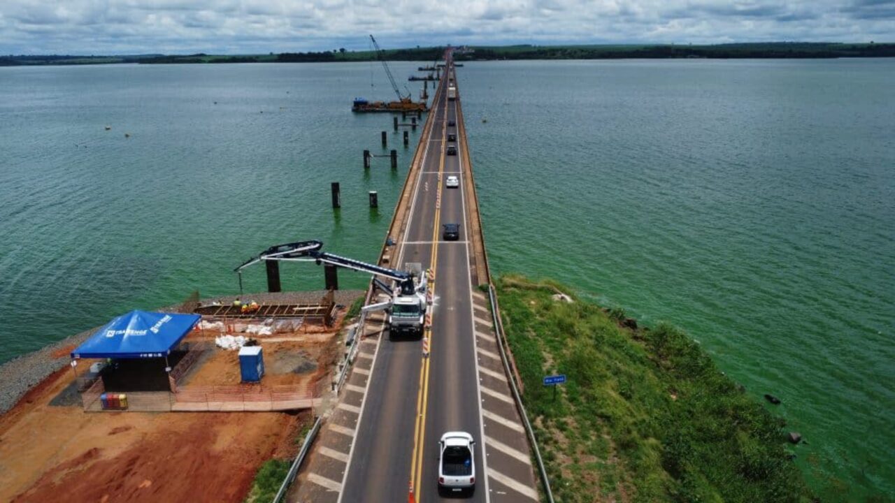 Duplicação da maior ponte do estado de São Paulo chega a 75% de conclusão; ela é simplesmente enorme..