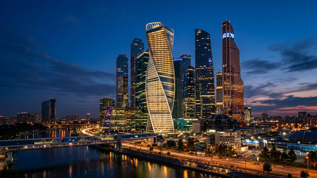 Com torção helicoidal de 156 graus em seus 246 metros de altura, a espiral de concreto de Moscou virou um dos arranha-céus mais inovadores