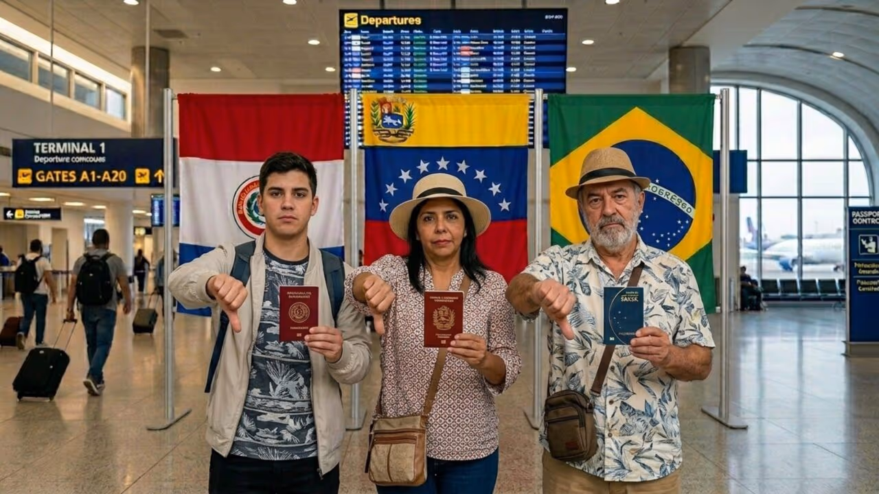 É oficial: Brasil, Venezuela e Paraguai definem regras para turistas com passaporte vencido nas fronteiras