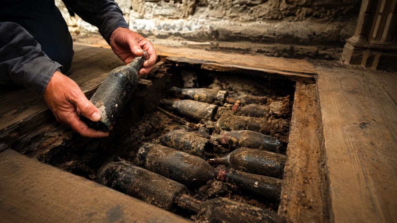 É vinho e do bom: “É como se estivéssemos decapando o tempo”: grand crus do século XIX descobertos sob o piso de uma capela