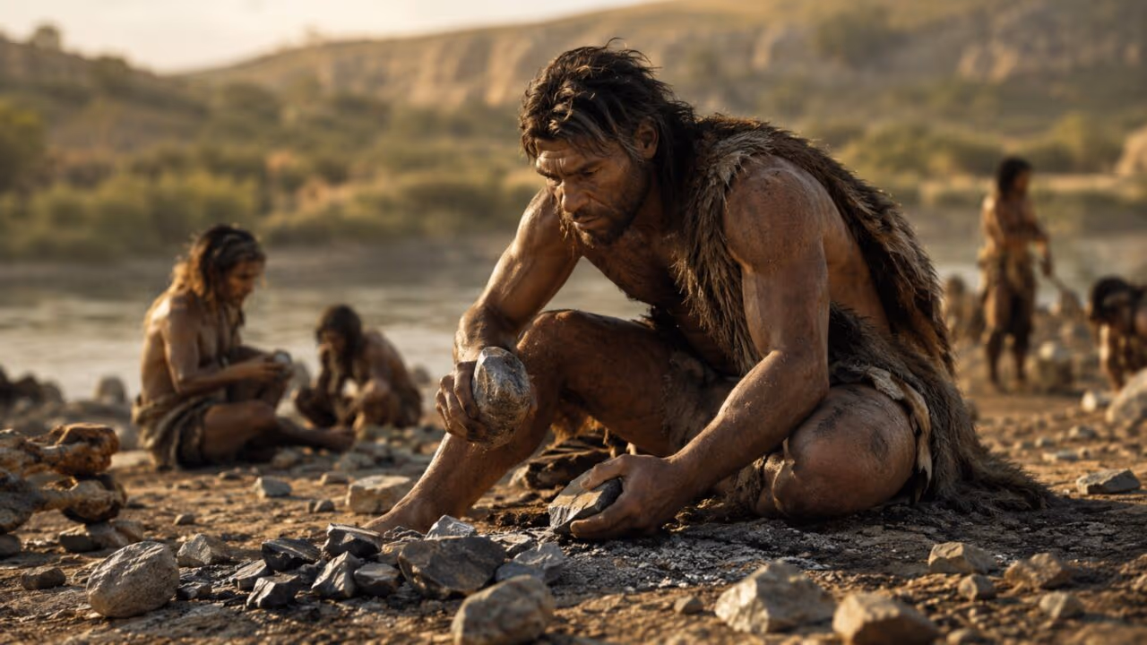 Eles descobrem que, há cerca de 780.000 anos, hominídeos do Pleistoceno selecionaram diferentes fontes de basalto dependendo do tipo de ferramenta
