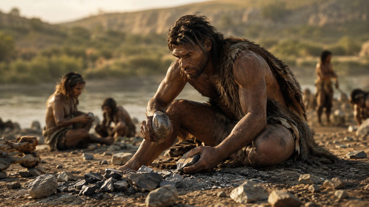 Eles descobrem que, há cerca de 780.000 anos, hominídeos do Pleistoceno selecionaram diferentes fontes de basalto dependendo do tipo de ferramenta