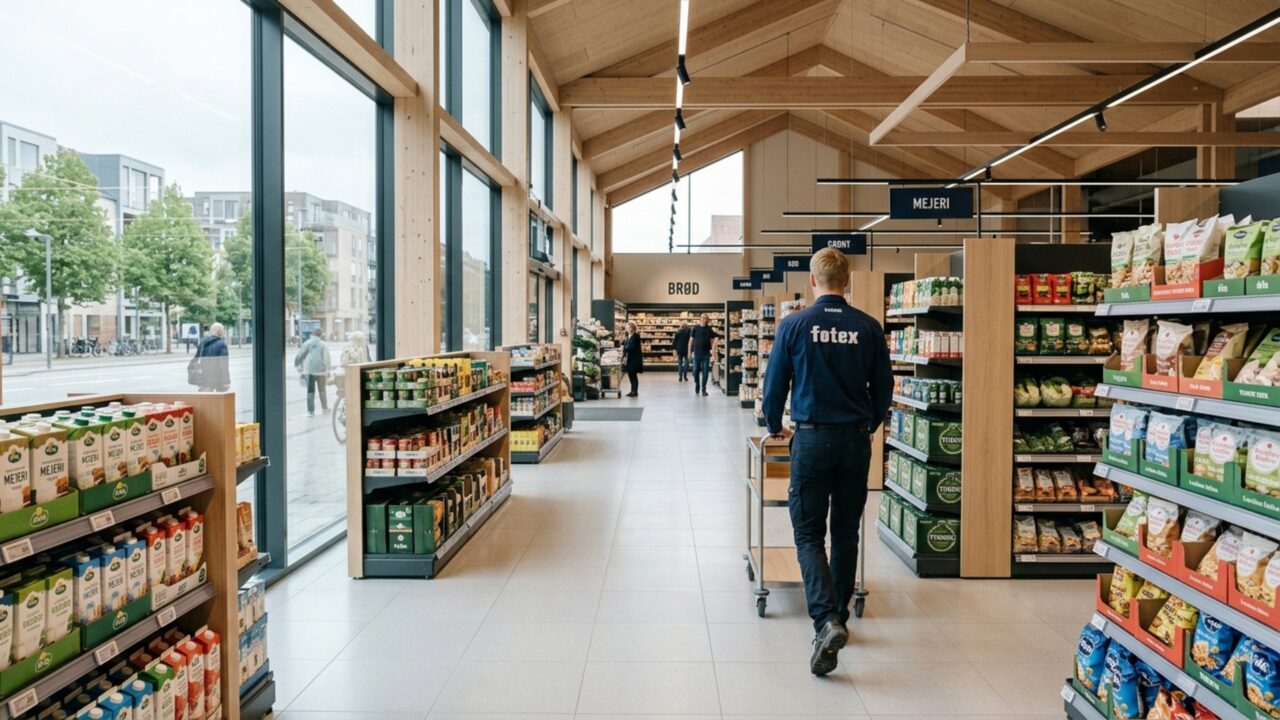 Enquanto a nossa tabela fixa o mínimo em R$ 1.621, caixas de mercado da Dinamarca recebem R$ 100 por hora apoiados por leis sólidas