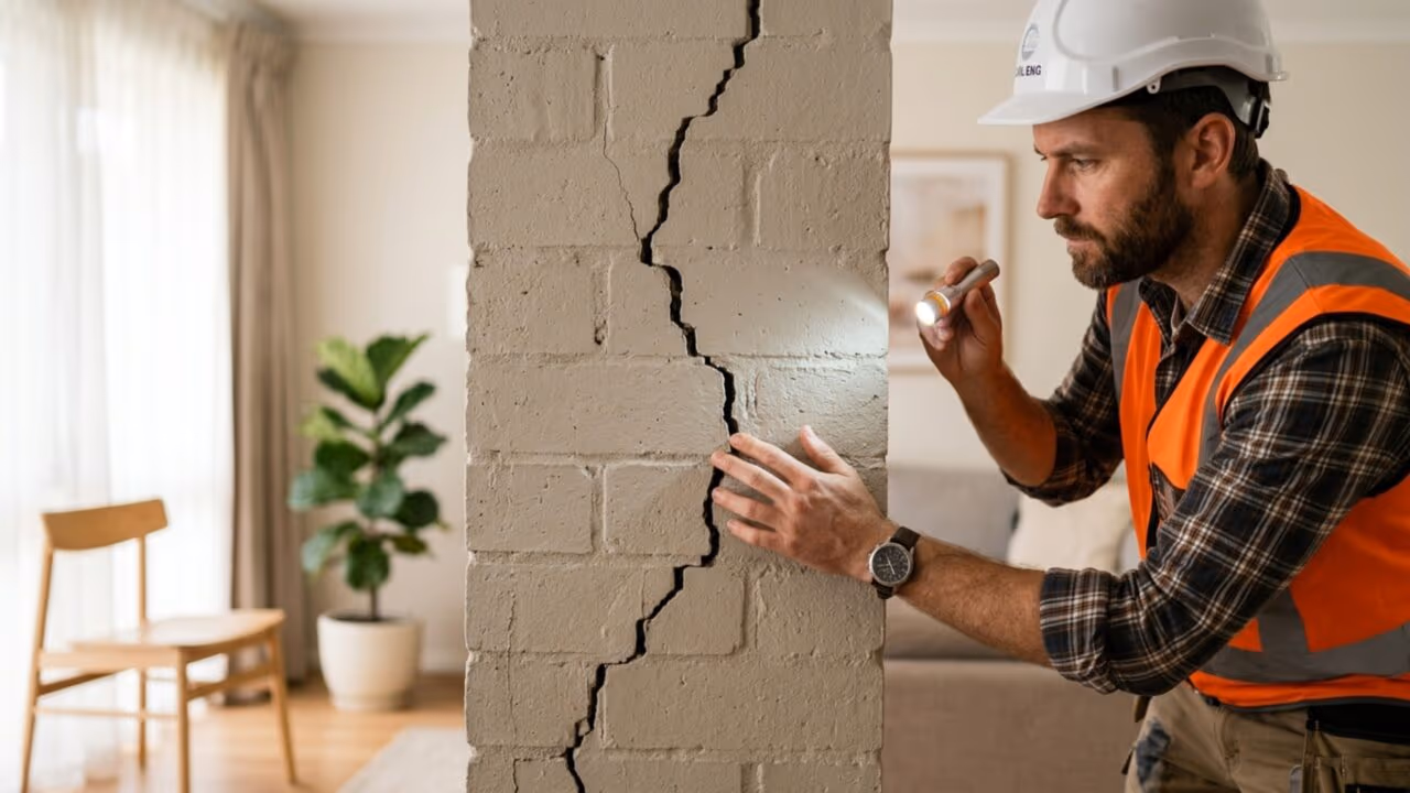 Quem tem muro rachado em casa pode estar ignorando um aviso que começa pequeno e termina no engenheiro