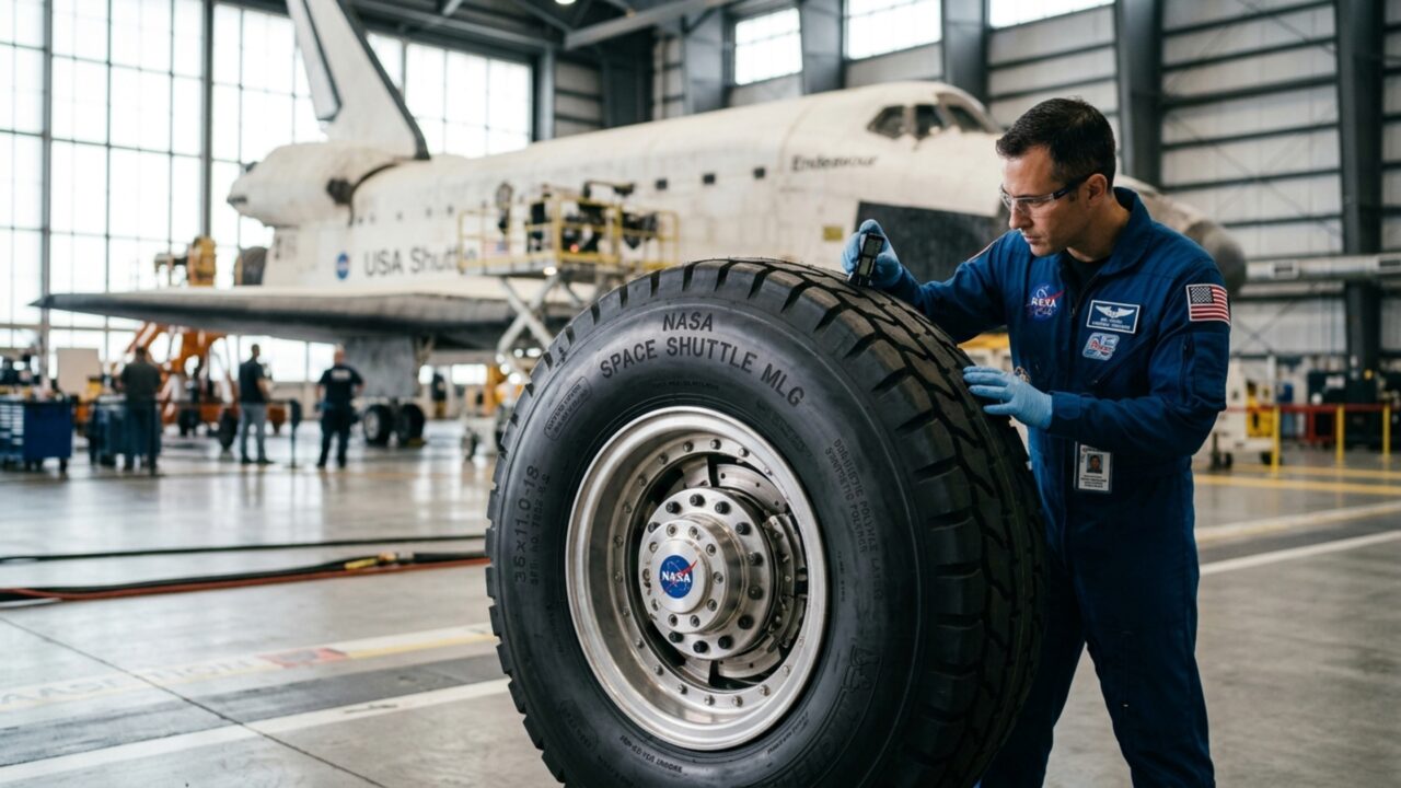 Quanto custa o pneu de borracha projetado pela NASA para durar apenas um único pouso na pista?