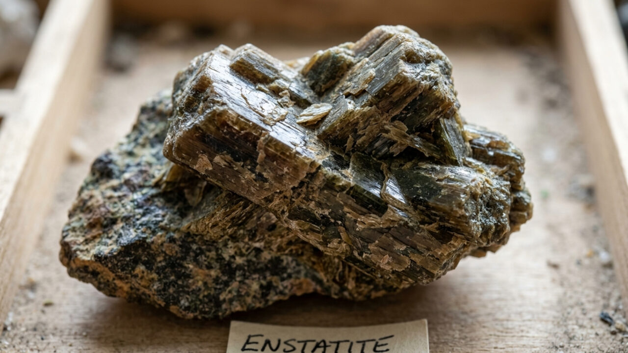 Com origem que também remete ao espaço profundo, esta pedra reluzente de cor bronzeada é uma das estruturas cristalinas mais raras da geologia