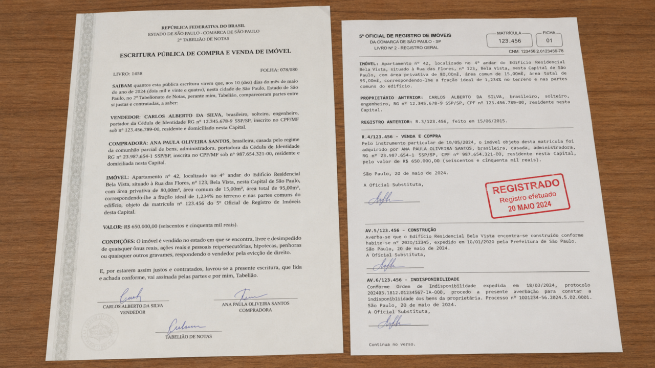 Escritura não é registro: o erro que faz muita gente achar que já é dona do imóvel