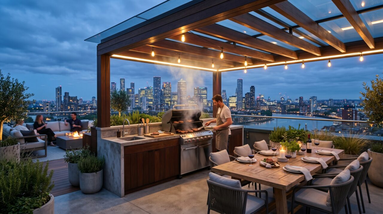 Custo e planejamento para construir um terraço gourmet sobre a laje.