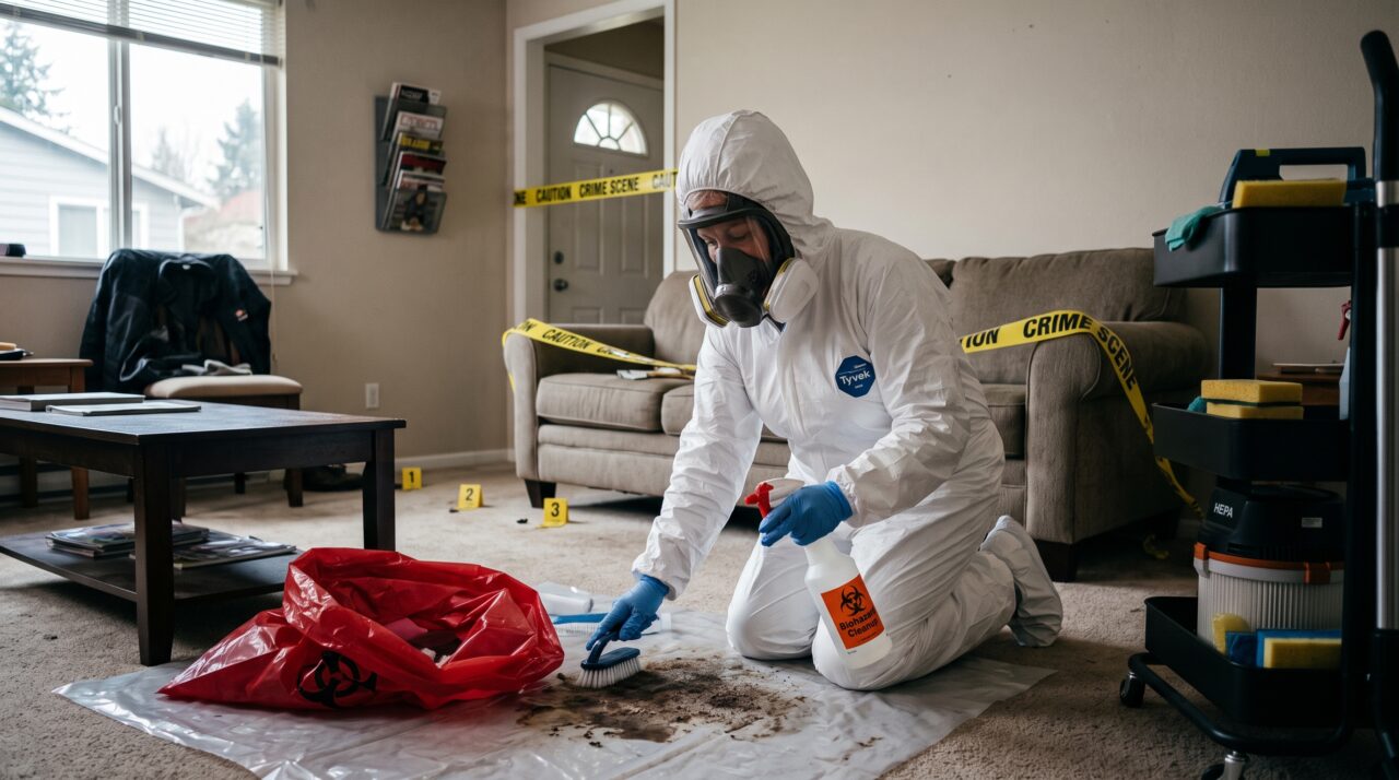 A silenciosa e bem remunerada profissão dedicada a limpar e descontaminar cenas de crimes complexos com produtos químicos pesados