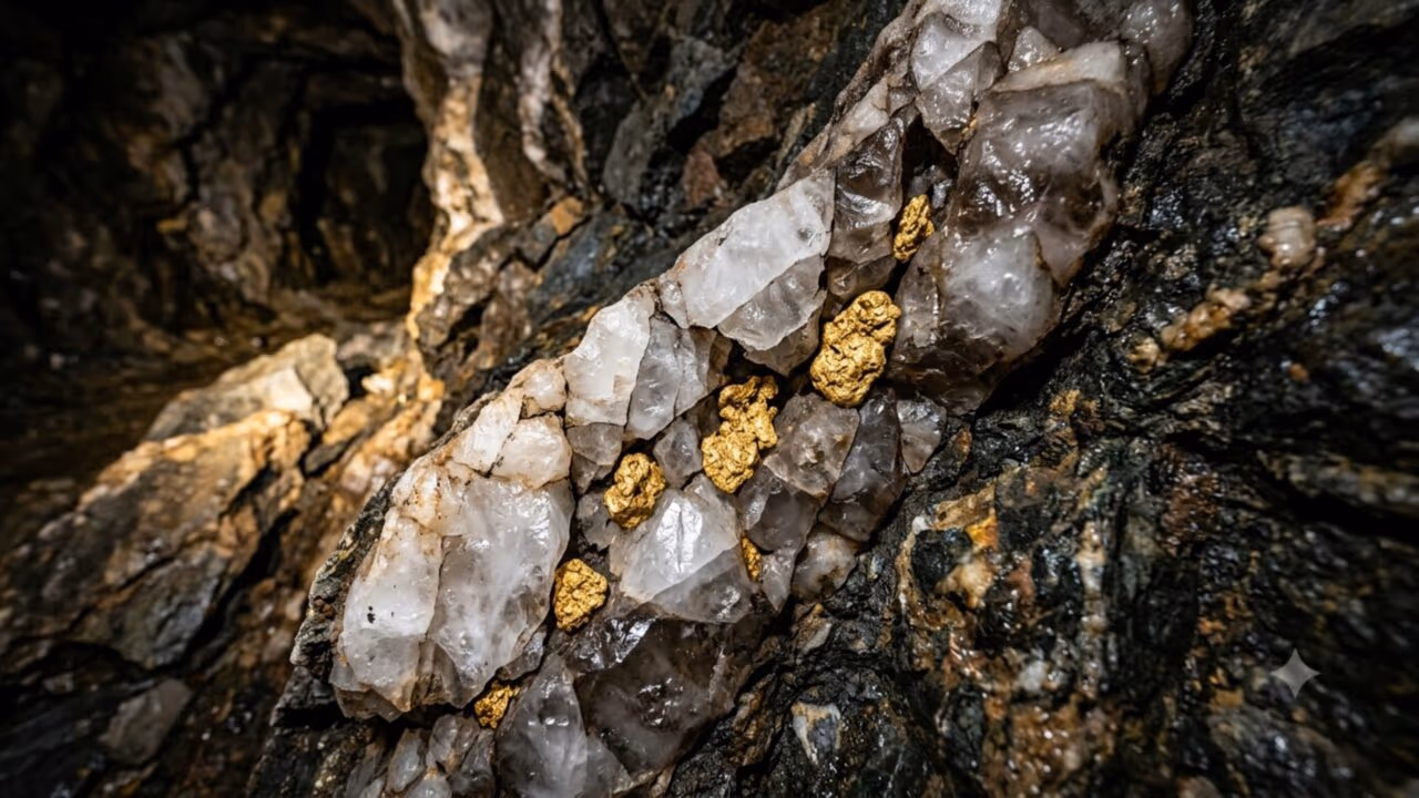 Estudo geológico analisa se terremotos podem gerar pepitas de ouro a partir do quartzo e resultado é surpreendente