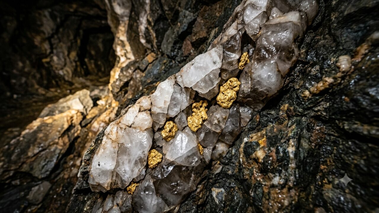 Estudo geológico analisa se terremotos podem gerar pepitas de ouro a partir do quartzo e resultado é surpreendente