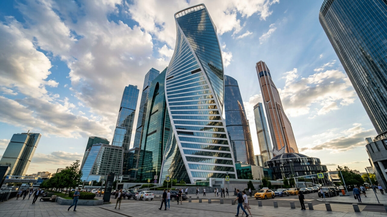Com torção helicoidal de 156 graus em seus 246 metros de altura, a espiral de concreto de Moscou virou um dos arranha-céus mais inovadores