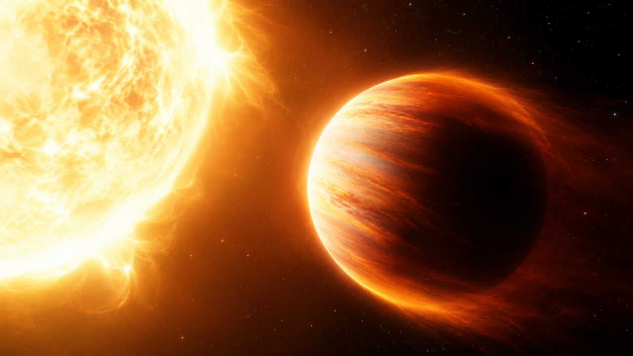 JWST revela divisão extrema em planeta infernal e mostra que nem o amanhecer é igual ao anoitecer