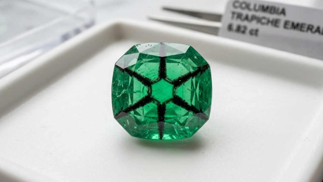 Esqueça a esmeralda comum, pois esta raridade com padrão de estrela de 6 pontas
chega a valer US$ 50.000 por quilate no mercado de luxo 