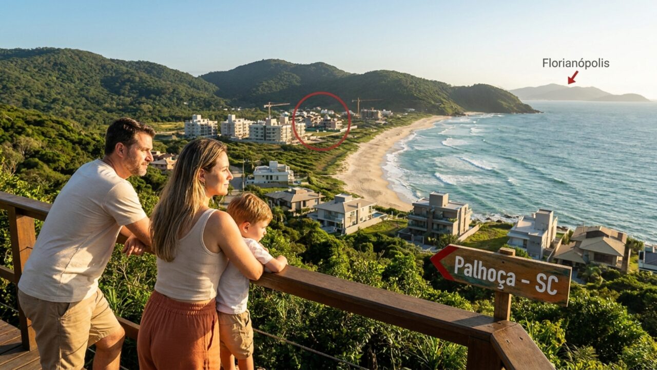 Cidade de praia perto de Florianópolis cresce em silêncio e já atrai famílias que buscam qualidade de vida no Sul
