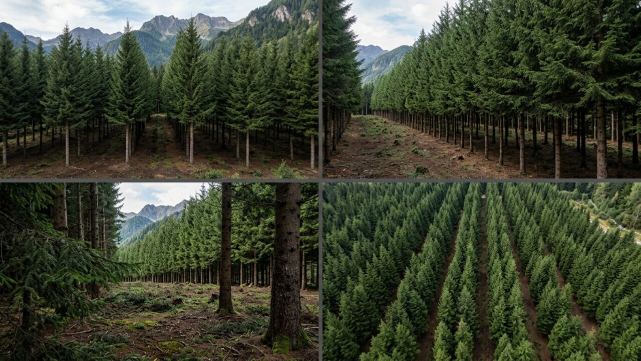 A Itália plantou milhões de pinheiros para proteger os Alpes: 90 anos depois, descobriram que a biodiversidade diminuiu pela metade
