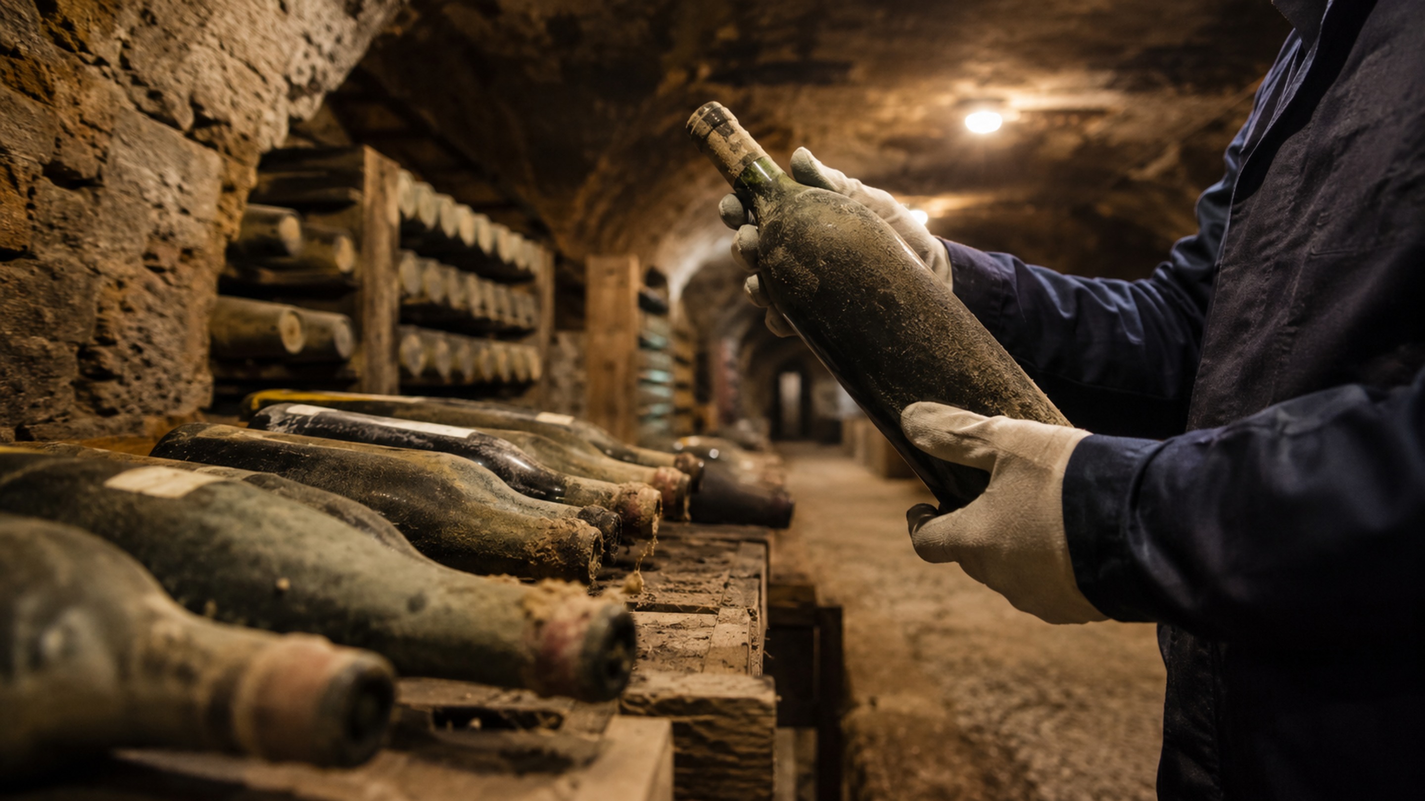 Foi aberta a adega de Stalin com 40.000 garrafas de vinho para o reconhecimento do seu valor imensurável