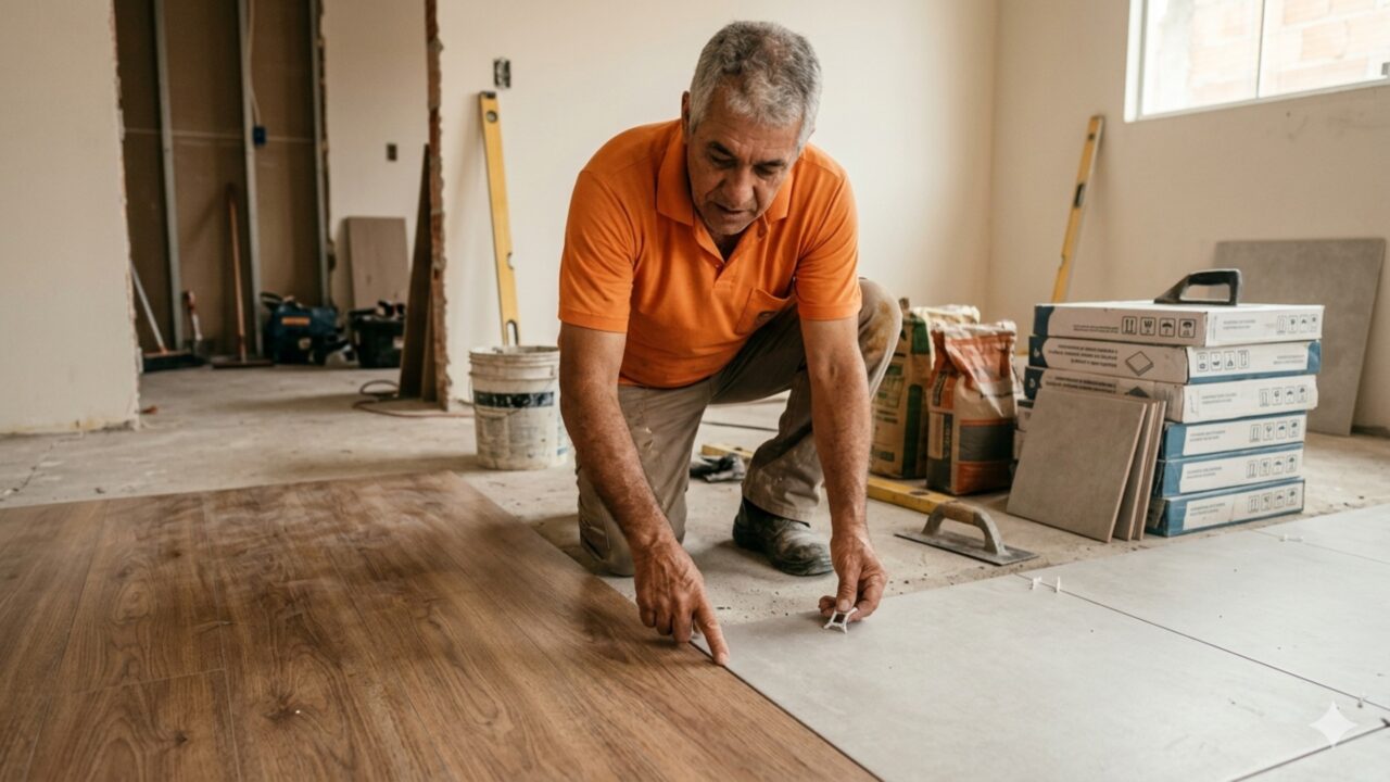 Foi um pedreiro veterano que ensinou: “o piso ideal para cada tipo de ambiente depende desse simples detalhe”