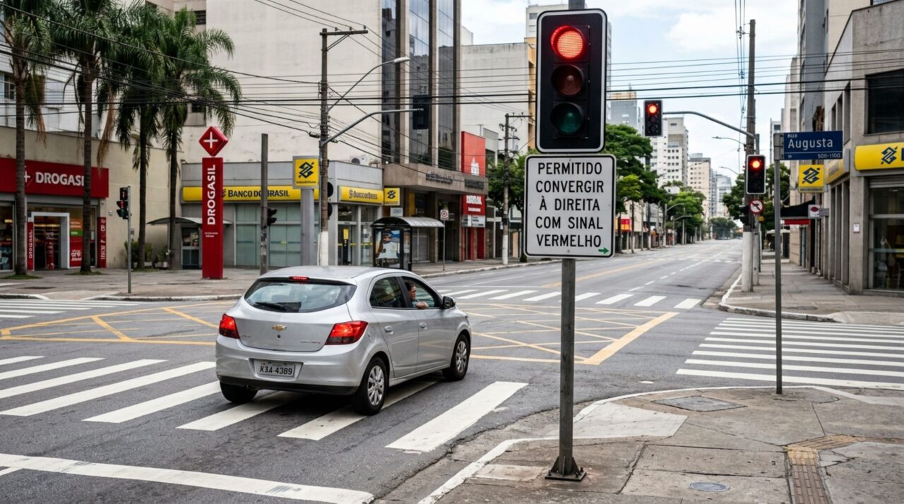 Converter à direita no sinal vermelho: motoristas que não sabem quando é permitido precisam conhecer esta regra fácil de entender