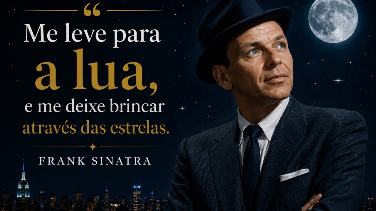 Frank Sinatra “Me leve para a lua, e me deixe brincar através das estrelas.”