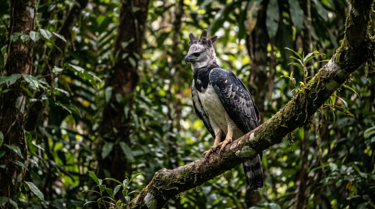 Hábitos de caça e força da harpia