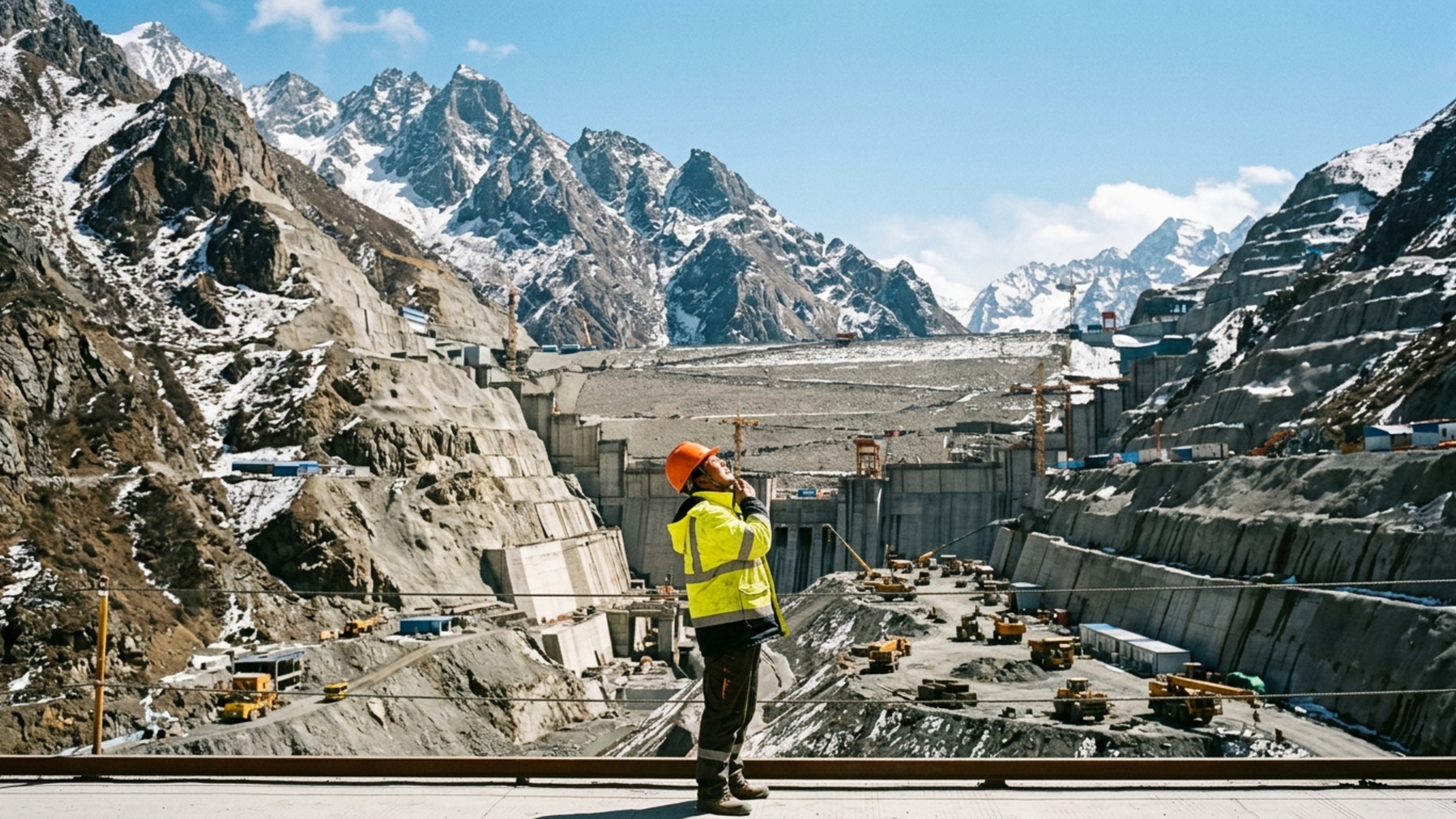 A usina hidrelétrica mais alta do mundo, a 4.300 m, produzir