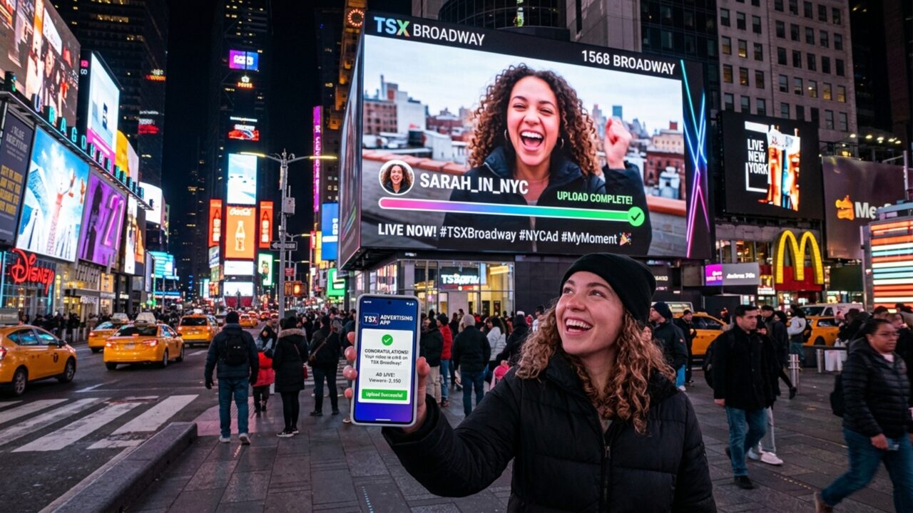 O valor surpreendentemente baixo que pessoas comuns pagam para aparecer nos enormes telões da Times Square